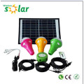 1/2/3 led bulb can be chosed Solar home light with USB charger and handles